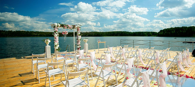 Свадьба на природе. База отдыха на озере Чебаркуль